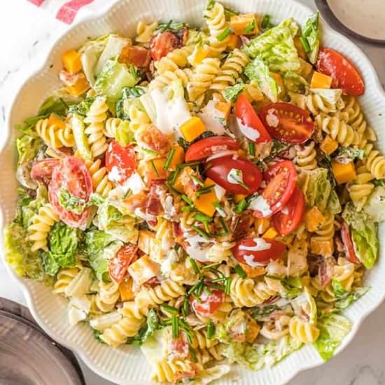 BLT Pasta Salad - Recipe photo by TheSaltyMarshmallow