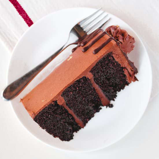Death by Dark Chocolate Cake - Recipe photo by Bakes and Blunders