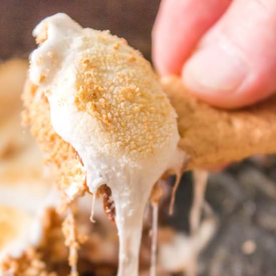 BBQ S’mores Dip - Recipe photo by BBQing With The Nolands