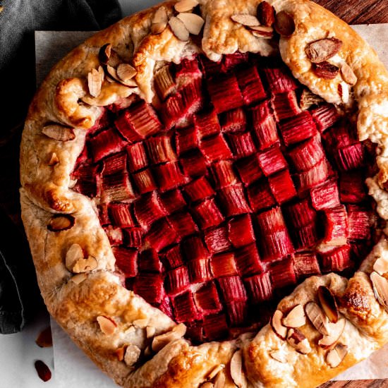 frangipane rhubarb galette - Recipe photo by whisked away kitchen