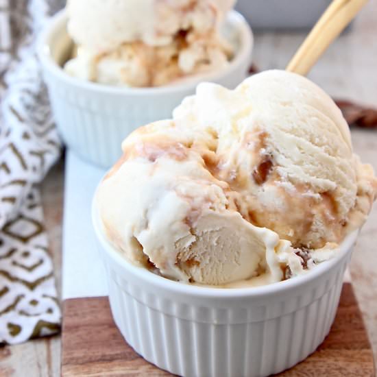 No Churn Salted Caramel Ice Cream - Recipe photo by Whitney Bond