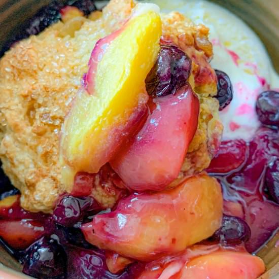 Summer Cobbler With Ginger Biscuits - Recipe photo by NotEntirelyAverage
