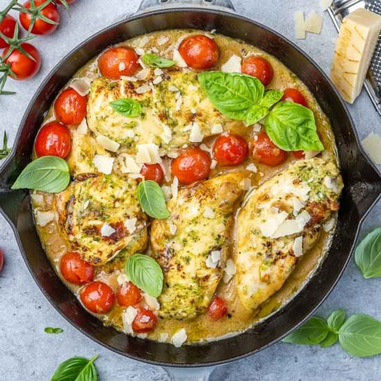 PESTO CHICKEN RECIPE - Recipe photo by healthyfitnessmeals