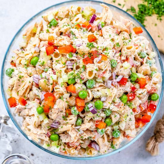 TUNA MACARONI SALAD - Recipe photo by healthyfitnessmeals