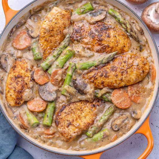CHICKEN FRICASSEE - Recipe photo by healthyfitnessmeals