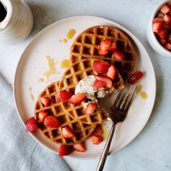 Sourdough Discard Waffles - Recipe photo by thefigjar