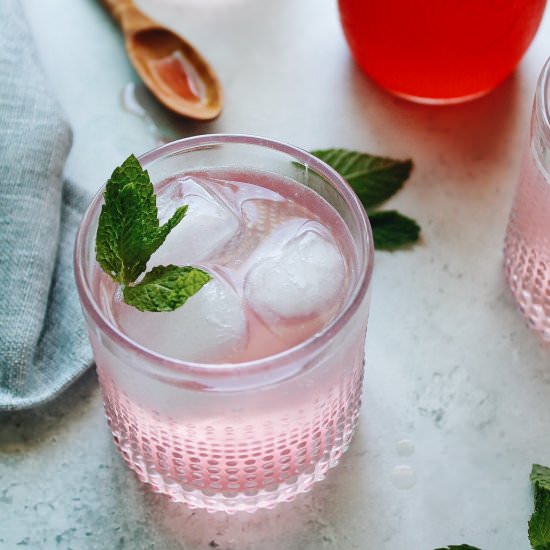 Rhubarb Simple Syrup - Recipe photo by thefigjar