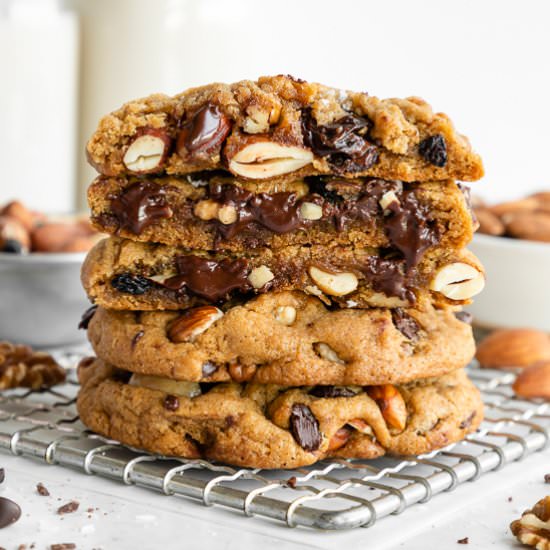 Vegan Trail Mix Cookies - Recipe photo by purelykaylie
