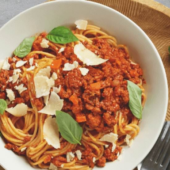 VEGAN PASTA BOLOGNESE - Recipe photo by NestleProfessionalAustralia