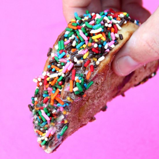 Churro Ice Cream Taco - Recipe photo by Made with Happy