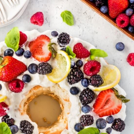 Best Angel Food Cake Recipe - Recipe photo by noshingwiththenolands