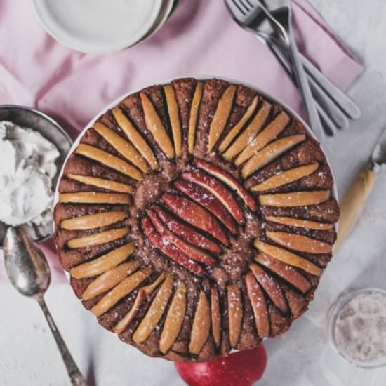 cinnamon apple spelt cake - Recipe photo by closedloopcooking
