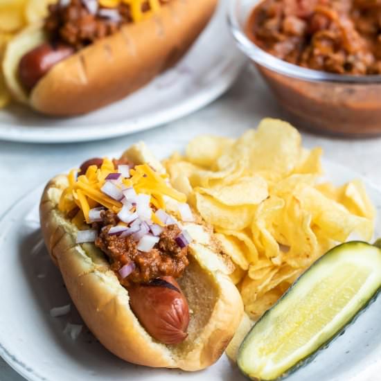 Chili Dogs - Recipe photo by culinaryhill