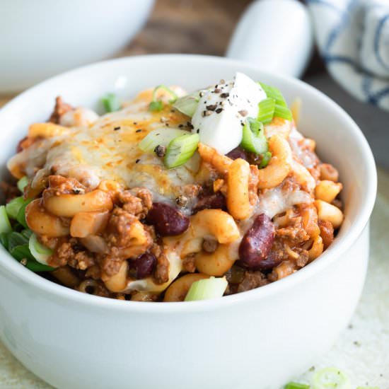 Chili Mac - Recipe photo by culinaryhill