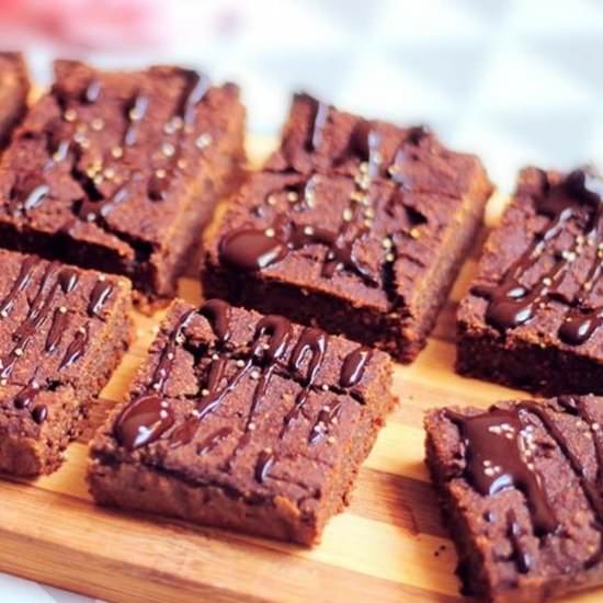 Sweet potato carob brownies - Recipe photo by chrissaysnature