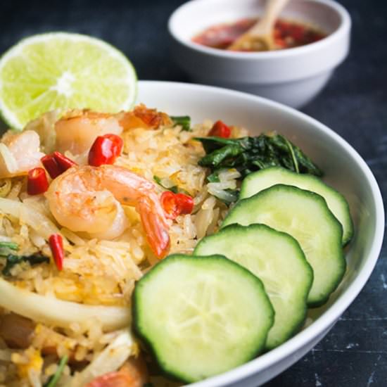 Authentic Thai Fried Rice - Recipe photo by whenavagabondcooks