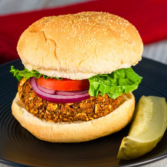 Easy Vegan Black Bean Burgers - Recipe photo by danceswithknives