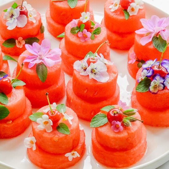 Mini Watermelon Cakes - Recipe photo by House of Elyn Ryn