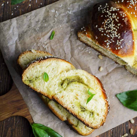 Parmesan Pesto Challah Bread - Recipe photo by Went Here 8 This