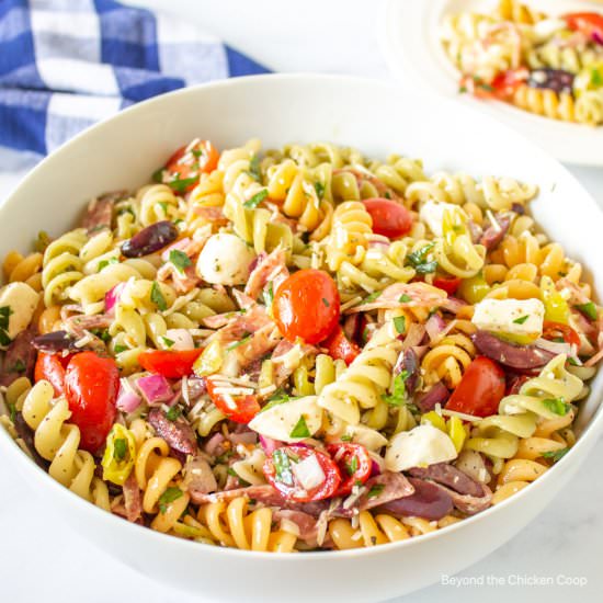Italian Pasta Salad - Recipe photo by BeyondtheCoop