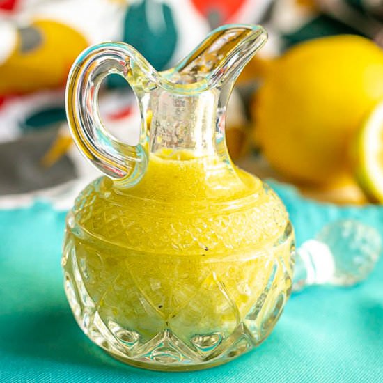 Easy lemon vinaigrette - Recipe photo by Family Food on the Table