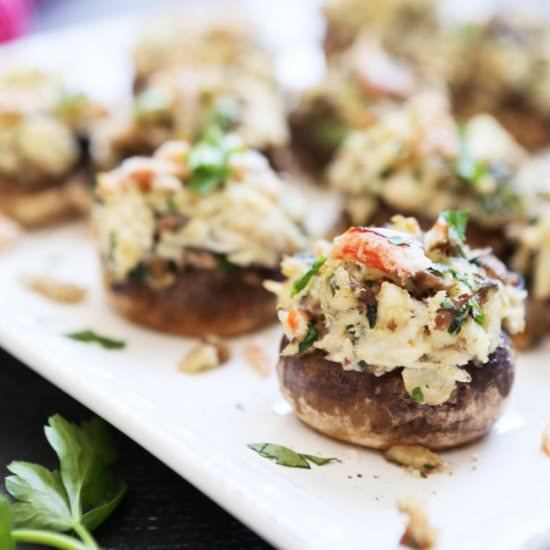 Crab Stuffed Mushrooms Recipe - Recipe photo by pipandebby