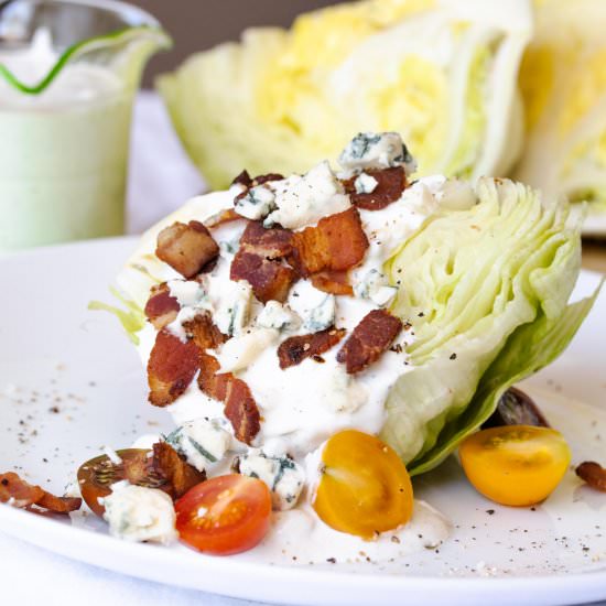 Iceberg Wedges Salad w/ Blue Cheese - Recipe photo by GiangisKitchen