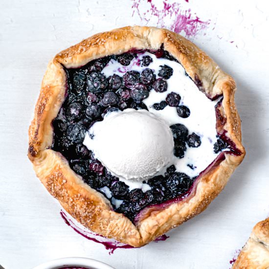 Mini Blueberry Galettes - Recipe photo by sloanes.table