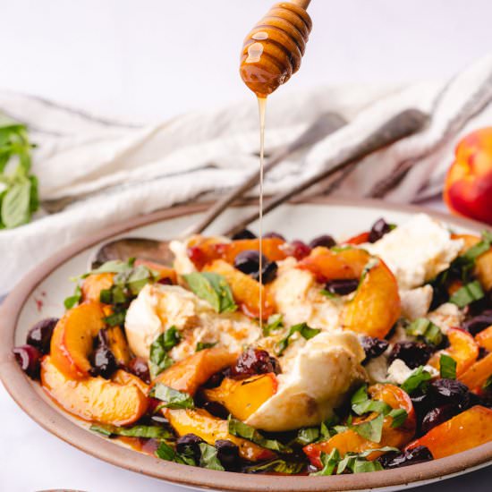 Baked Nectarines and Cherries - Recipe photo by afullliving