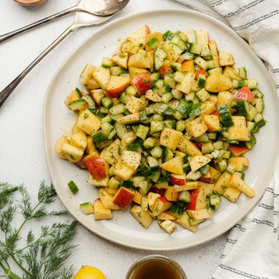 Apple Cucumber Salad - Recipe photo by afullliving