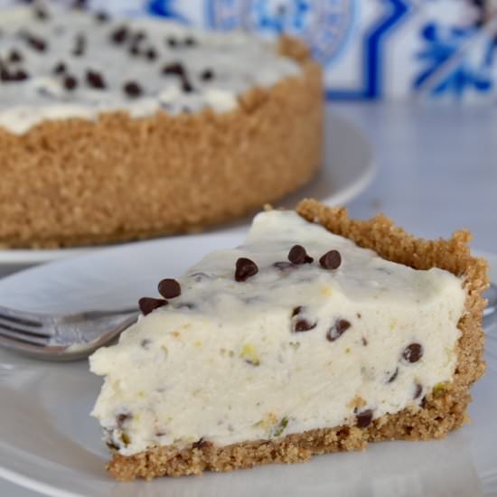 No Bake Cannoli Cheesecake - Recipe photo by This Italian Kitchen