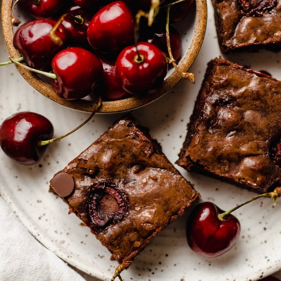 cherry brownies - Recipe photo by freshaprilflours
