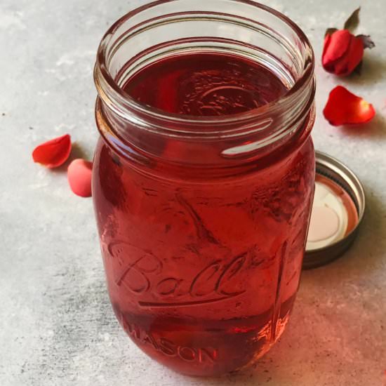 DIY Rose Petal Tea - Recipe photo by Inspired Edibles