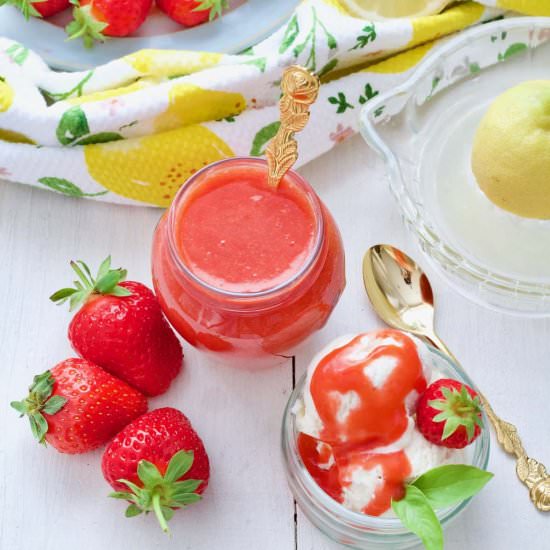 Easy Strawberry Coulis - Recipe photo by joskitchenlarder
