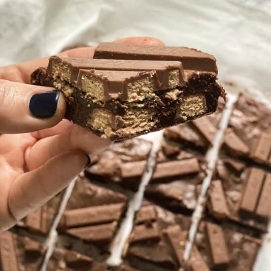 Kit Kat Brownies - Recipe photo by jonnakeohane