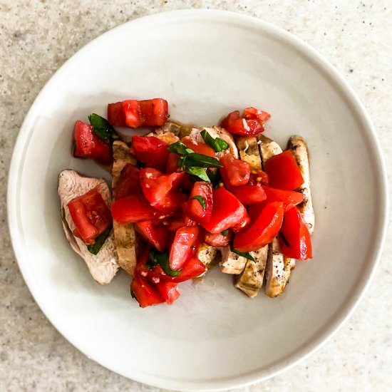 Chicken Bruschetta - Recipe photo by Lisa G Cooks