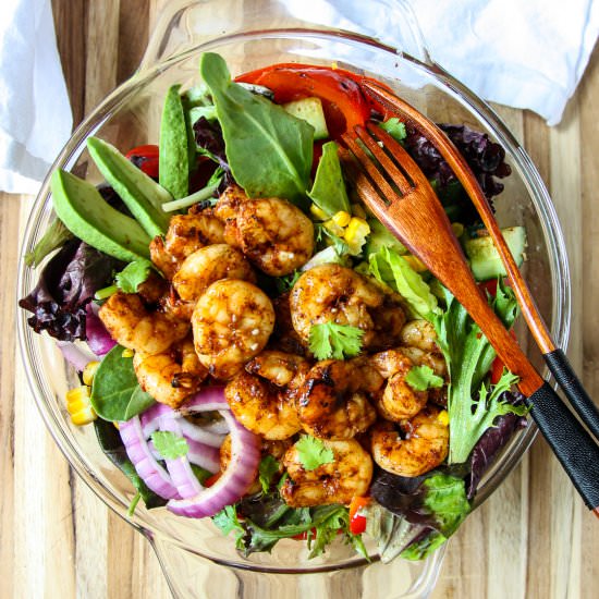 Grilled Shrimp Salad - Recipe photo by the food blog