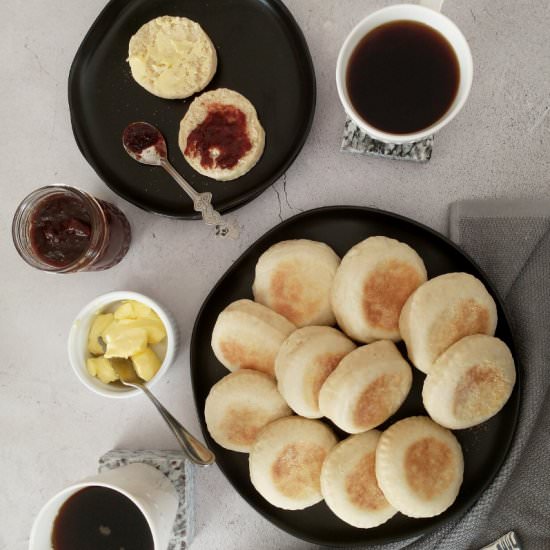 Homemade English Muffins - Recipe photo by livingsmartandhealthy
