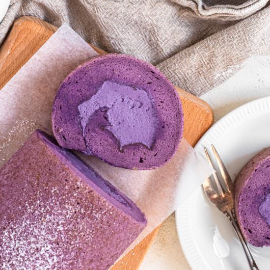 Ube Roll Cake - Recipe photo by catherine.desserts