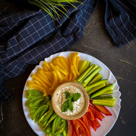 Healthy Garlicky Labneh Dip - Recipe photo by thehealthyrecipeslab