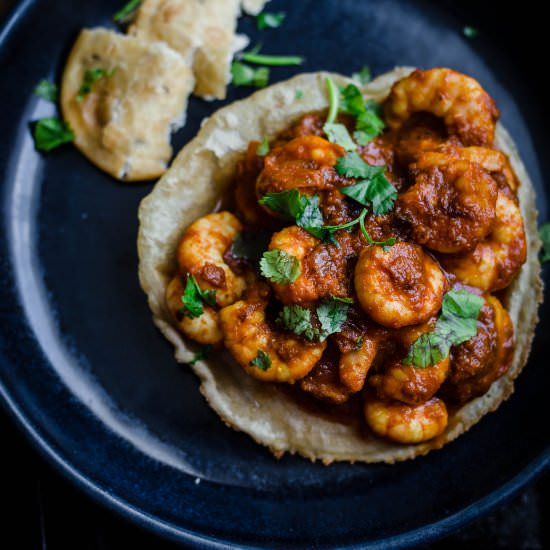 Prawn Puri - Recipe photo by tiffinandteaofficial