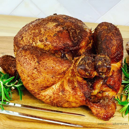 Smoked Chicken Recipe - Recipe photo by PetersFoodAdventures