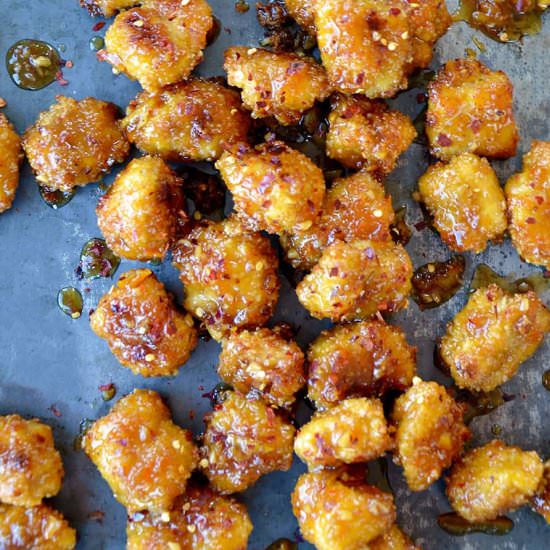 Baked Orange Chicken Poppers - Recipe photo by justataste