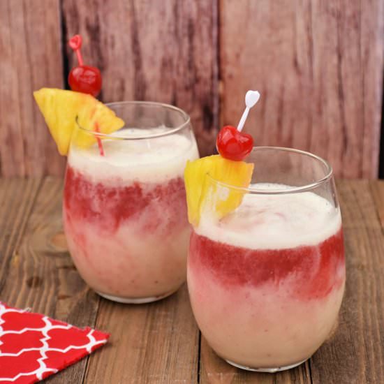 Easy Hawaiian Lava Flow Cocktail - Recipe photo by hawaiitravelwithkids