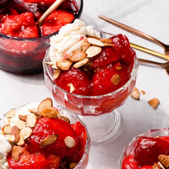 Stewed Plums - Recipe photo by Nibbleanddine