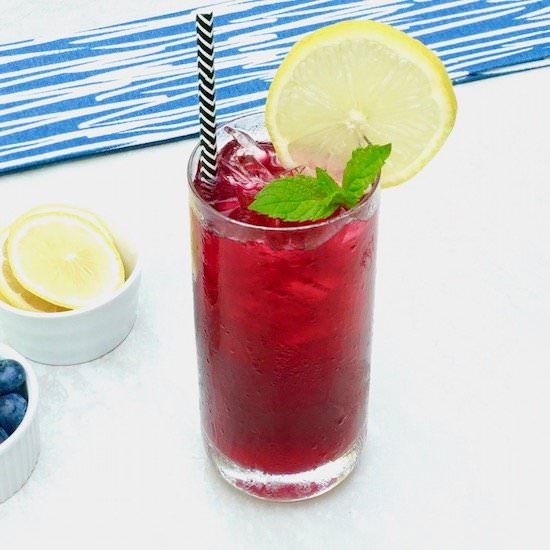 Blueberry Sparkling Lemonade - Recipe photo by anothertablespoon