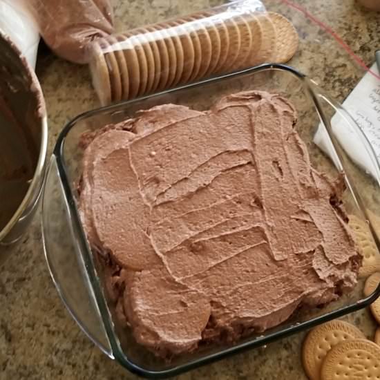 Chocolate Biscuit Pudding - Recipe photo by berrychik