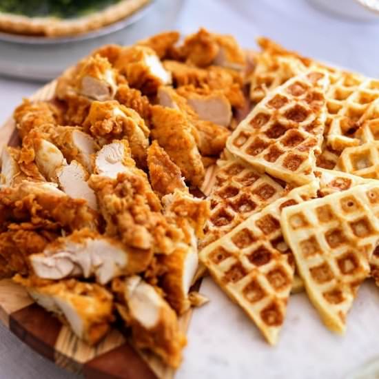 Chicken and Waffles - Recipe photo by The Mad Table