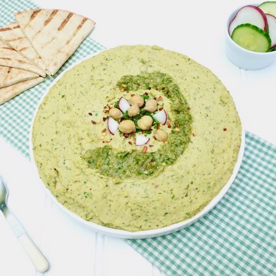 Chimichurri Hummus - Recipe photo by anothertablespoon