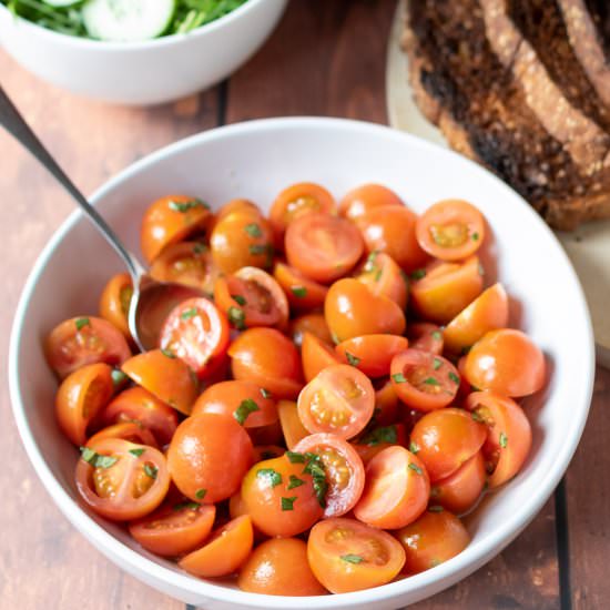 Cherry Tomato Salad - Recipe photo by neilshealthymeals